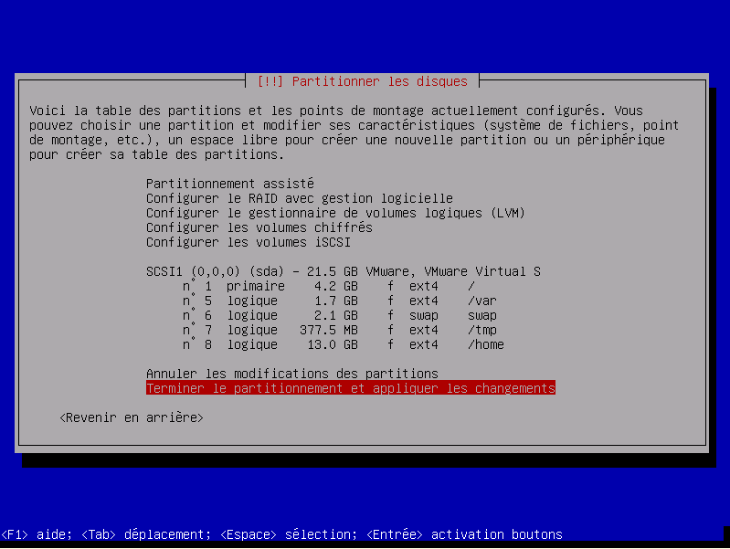 Table de partition assisté